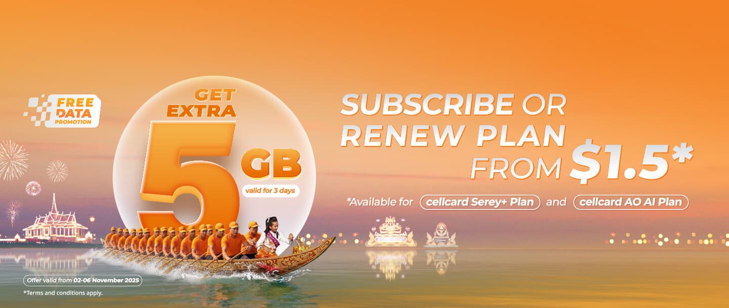 Get 5GB Data During Cambodian Water and Moon Festival