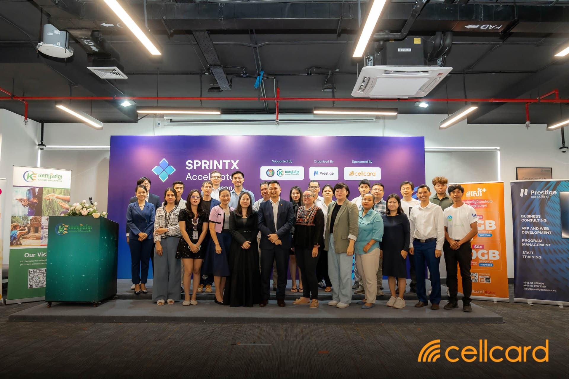 cellcard Fuels Cambodia's Tech Startup Ecosystem as Diamond Sponsor of SprintX Accelerator Season 2