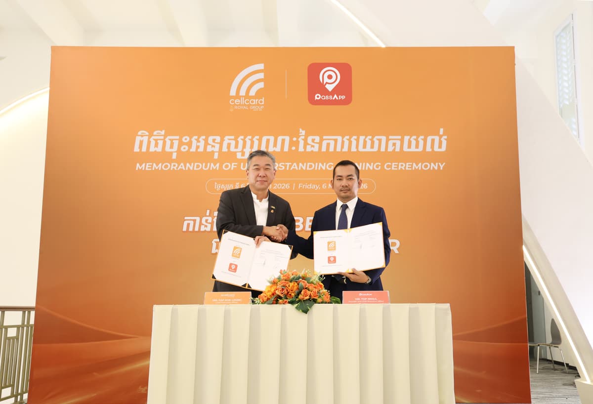 Memorandum of Understanding (MOU) Signing Ceremony Between cellcard and PassApp Technologies Under the Theme “Better Together”