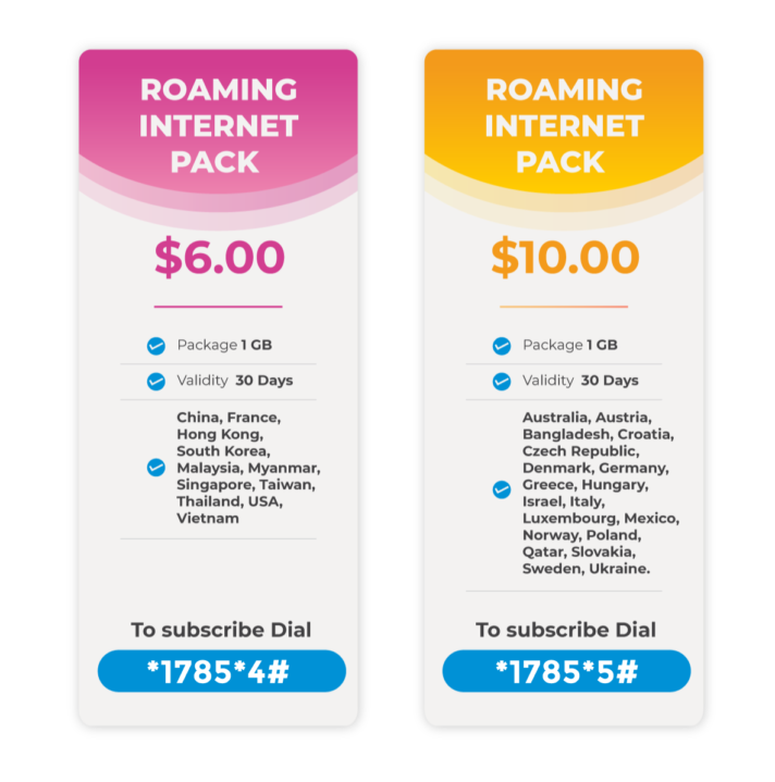 Roaming Internet Pack | Cellcard